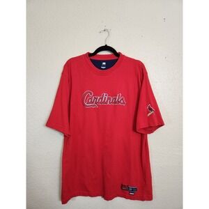Genuine Merchandise Mens Red Cotton‎ Cardinals MLB Short Sleeve T-Shirt Sz Large